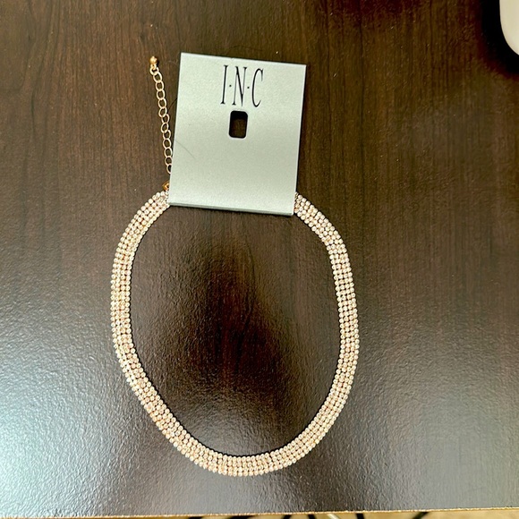 INC International Concepts Jewelry - INC rose gold  Faux  diamond necklace NWT
